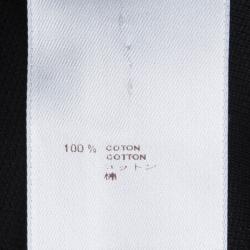 مملوكة مسبقًا تي شيرت بولو لوي فيتون تريكو نقشة شمع عسل أسود S