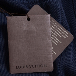 Pre Owned Louis Vuitton Navy Blue Denim Jeans M Waist 30"