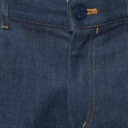 Pre Owned Louis Vuitton Dark Blue Denim Regular Fit Jeans L/Waist 36"
