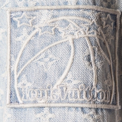 Louis Vuitton X NBA Blue Monogram Denim Hooded Jacket XS