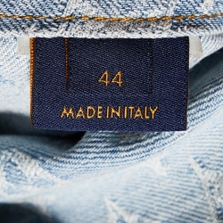Louis Vuitton X NBA Blue Monogram Denim Hooded Jacket XS