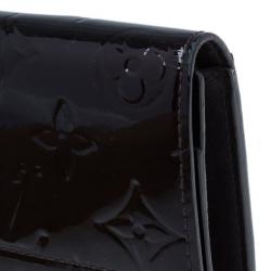 Pre Owned Louis Vuitton Amarante Monogram Vernis Sarah Wallet