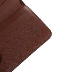 Pre Owned Louis Vuitton Monogram Canvas Zip Compact Wallet