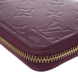 Louis Vuitton Purple Monogram Vernis Zippy Wallet