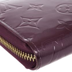 Louis Vuitton Purple Monogram Vernis Zippy Wallet