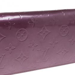 Louis Vuitton Purple Monogram Vernis Zippy Wallet