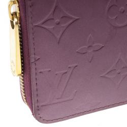 Louis Vuitton Purple Monogram Vernis Zippy Wallet