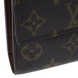 مملوكة مسب قًا Louis Vuitton Mongram Canvas Porte Monnaie Tresor Continental Wallet