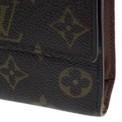 مملوكة مسبقًا Louis Vuitton Mongram Canvas Porte Monnaie Tresor Continental Wallet