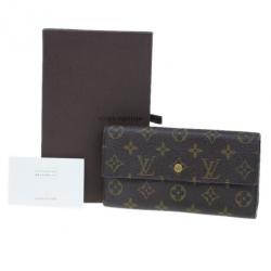مملوكة مسبقًا Louis Vuitton Mongram Canvas Porte Monnaie Tresor Continental Wallet