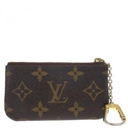 Pre Owned Louis Vuitton Monogram Canvas Key Pouch