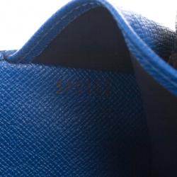 Pre Owned Louis Vuitton Blue Monogram Canvas Envelope Josephine Wallet
