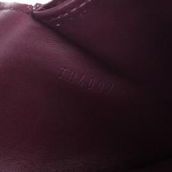 Pre Owned Louis Vuitton Purple Monogram Vernis Sarah Wallet