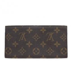 Pre Owned Louis Vuitton Monogram Canvas Long Flap Wallet