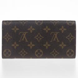 Pre Owned Louis Vuitton Rouge Monogram Canvas Envelope Josephine Wallet