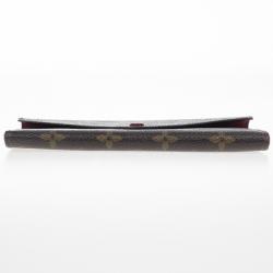 Pre Owned Louis Vuitton Rouge Monogram Canvas Envelope Josephine Wallet