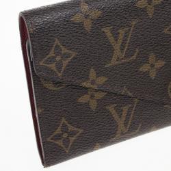 Pre Owned Louis Vuitton Rouge Monogram Canvas Envelope Josephine Wallet