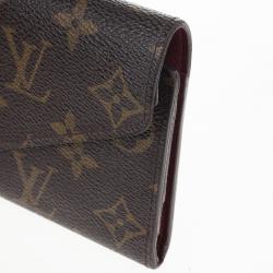 Pre Owned Louis Vuitton Rouge Monogram Canvas Envelope Josephine Wallet