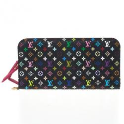 Louis Vuitton Multicolor Monogram Zippy Wallet Black