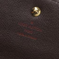 Pre Owned Louis Vuitton Damier Ebene Canvas International Wallet