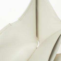 Pre Owned Louis Vuitton White Monogram Vernis Elise Wallet