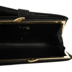 Pre Owned Louis Vuitton Black Epi Leather French Purse Wallet
