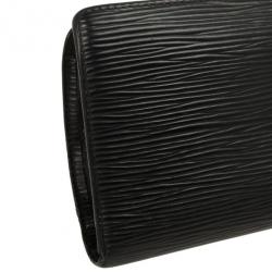 Pre Owned Louis Vuitton Black Epi Leather French Purse Wallet
