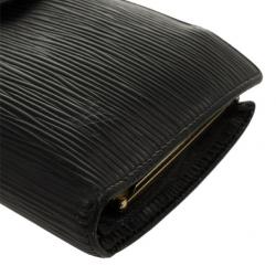 Pre Owned Louis Vuitton Black Epi Leather French Purse Wallet