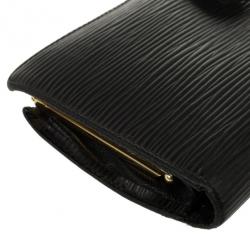 Pre Owned Louis Vuitton Black Epi Leather French Purse Wallet