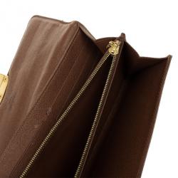 Pre Owned Louis Vuitton Monogram Canvas Etoile Sarah Wallet