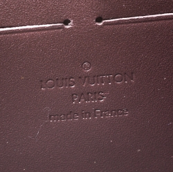 Louis Vuitton Amarante Monogram Vernis Leather Zippy Wallet