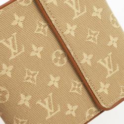 مملوكة مسبقًا Louis Vuitton Khaki Monogram Mini Lin Compact Wallet