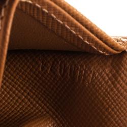 مملوكة مسبقًا Louis Vuitton Khaki Monogram Mini Lin Compact Wallet