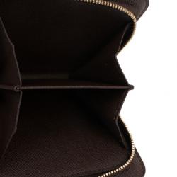 Pre Owned Louis Vuitton Damier Ebene Compact Wallet
