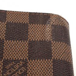 Pre Owned Louis Vuitton Damier Ebene Compact Wallet