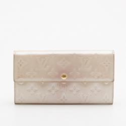 Pre Owned Louis Vuitton Beige Sarah Wallet