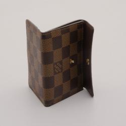 Pre Owned Louis Vuitton Damier Ebene Business Card Holder