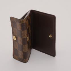 Pre Owned Louis Vuitton Damier Ebene Business Card Holder