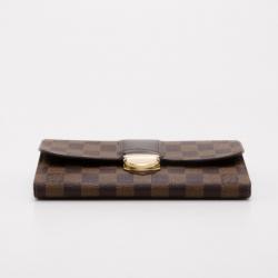 Pre Owned Louis Vuitton Damier Ebene Sistina Wallet