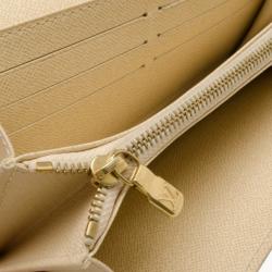 Pre Owned Louis Vuitton Sarah Wallet Damier Azur 