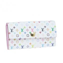 Pre Owned محفظة لوي فيتون سارا كونتينينتال كانفاس مونوجرامي متعدد الألوان