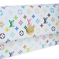 Pre Owned محفظة لوي فيتون سارا كونتينينتال كانفاس مونوجرامي متعدد الألوان