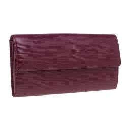 مملوكة مسبقًا Louis Vuitton Pink Epi Leather Sarah Continental Wallet