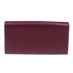 مملوكة مسبقًا Louis Vuitton Pink Epi Leather Sarah Continental Wallet