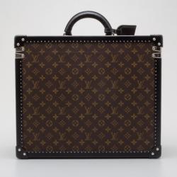 Pre Owned Louis Vuitton Monogram Macassar Custom Order Limited Briefcase