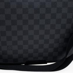 Pre Owned Louis Vuitton Damier Graphite Laptop Renzo Messenger Bag