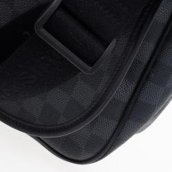 Pre Owned Louis Vuitton Damier Graphite Laptop Renzo Messenger Bag