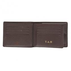 Pre Owned Louis Vuitton Damier Ebene Florin Wallet