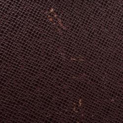 Pre Owned Louis Vuitton Burgundy Taiga Leather President Classeur Briefcase