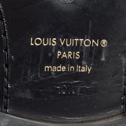 Louis Vuitton Grey/Black Damier Graphite Canvas and Leather Major Loafers Size 44.5 
